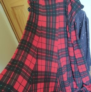 A-line Plaid Skirt
